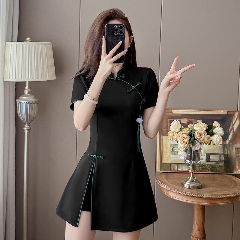 Embroidery Red - 2026 New Chinese Style Black Tassel