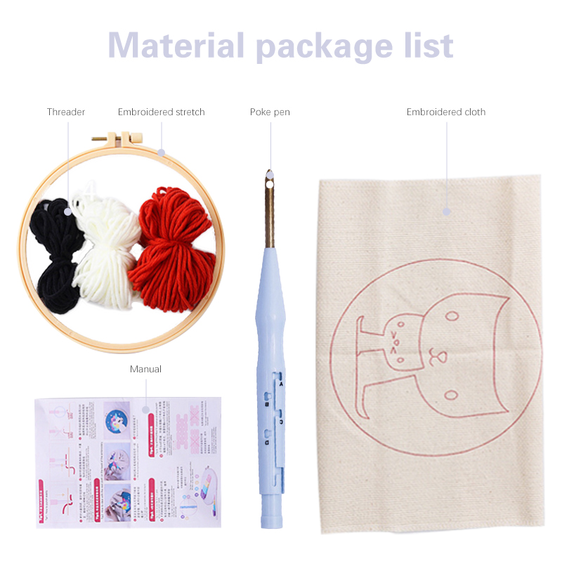 Punch Needle Embroidery Kit St - Embroidery Xmas Tree ulasan dan harga