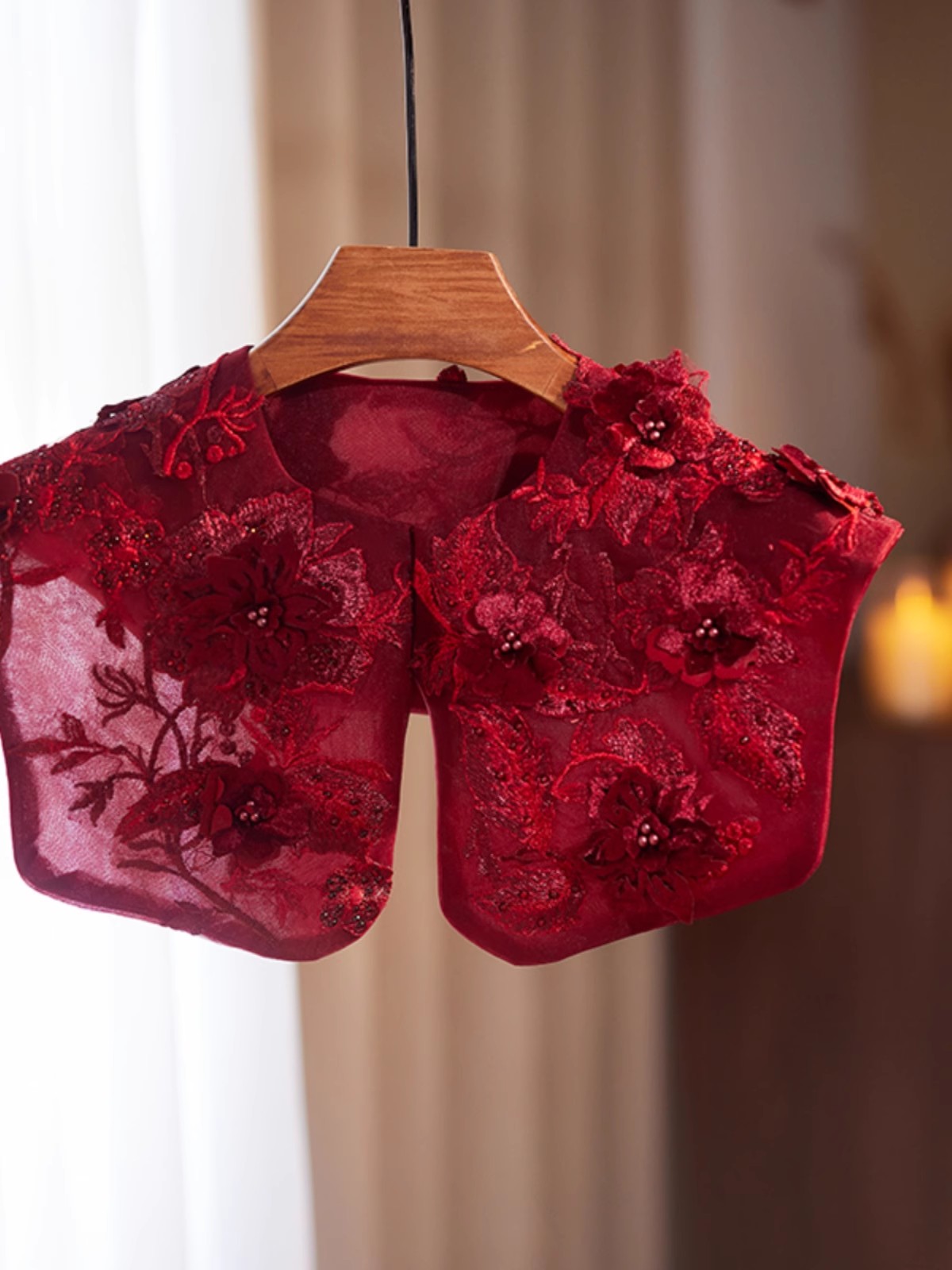 Women's Fashion Embroidery Win - Embroidery Red ulasan dan harga