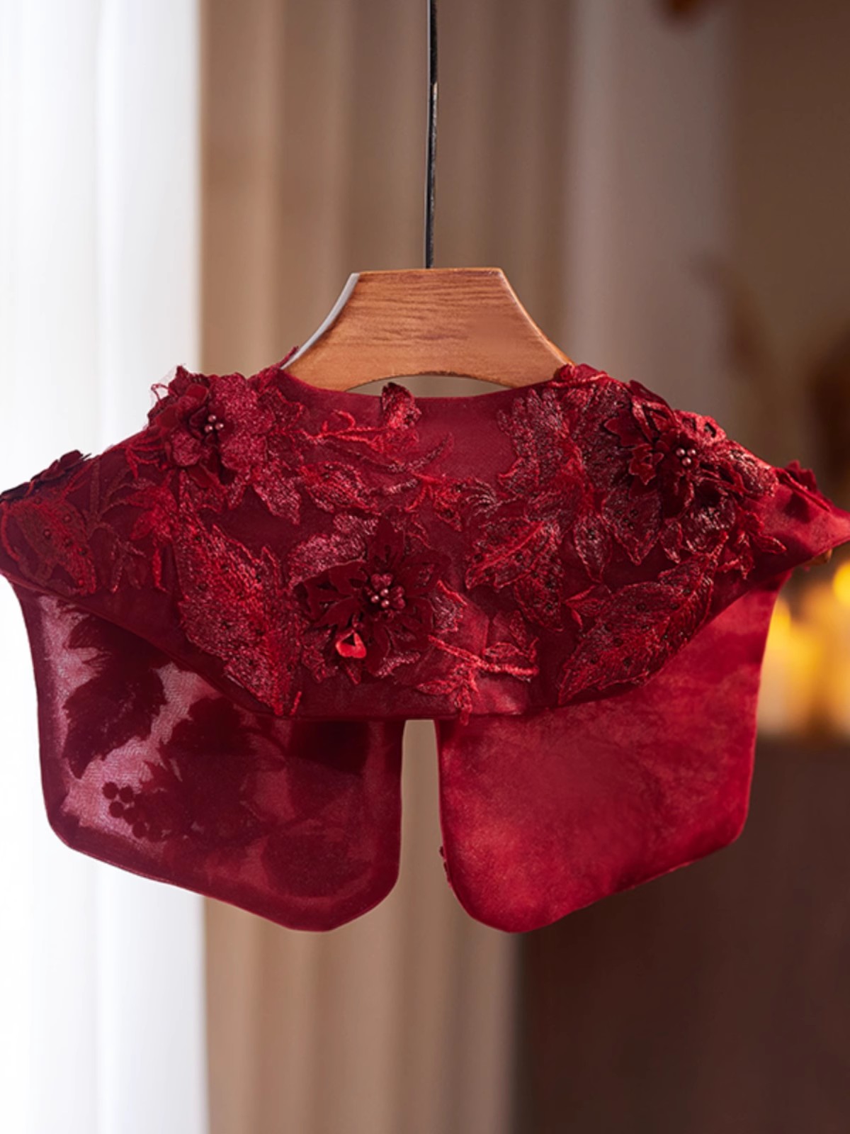 Women's Fashion Embroidery Win - Embroidery Red ulasan dan harga