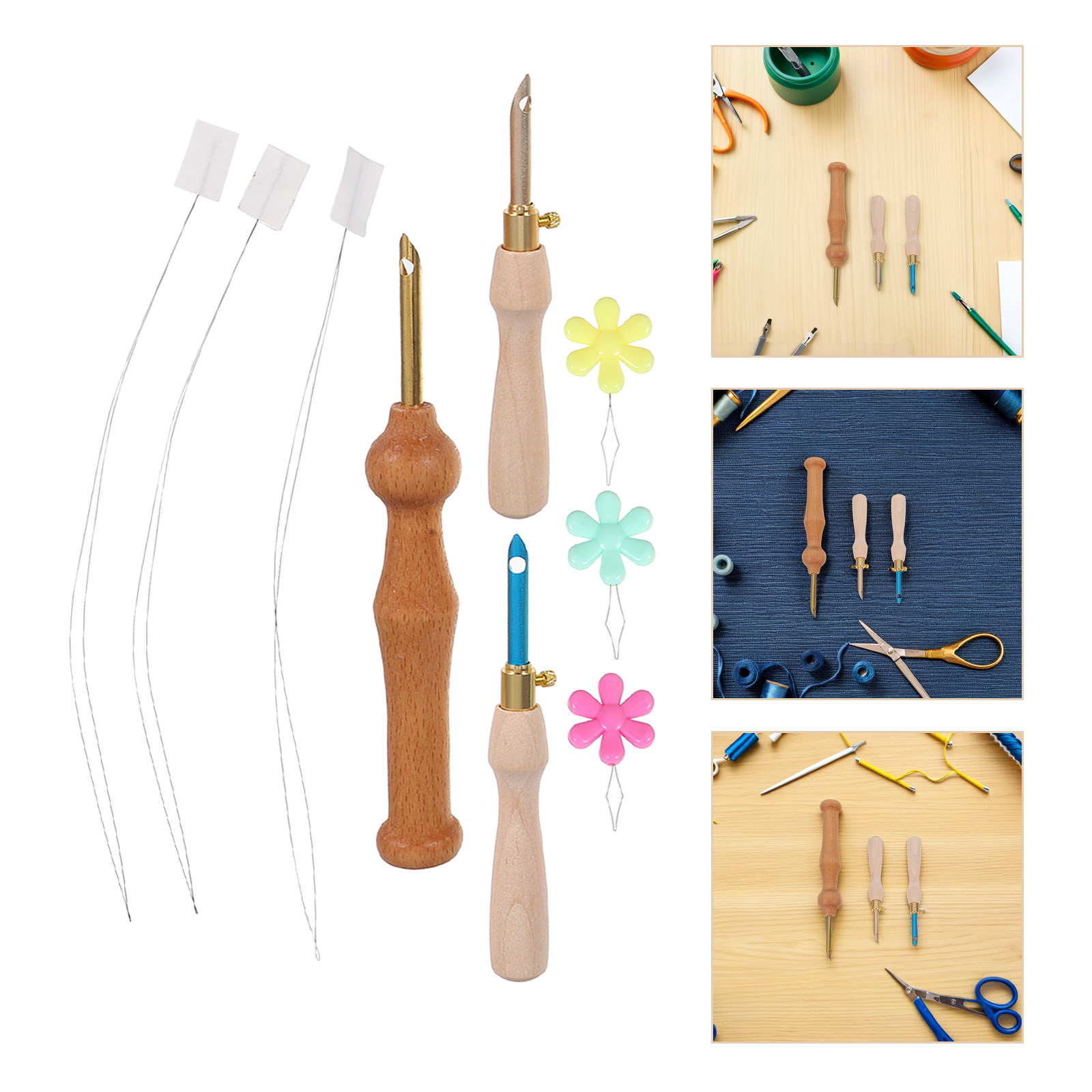1Set Adjustable Punch Needle T - Punch Needle Handle ulasan dan harga