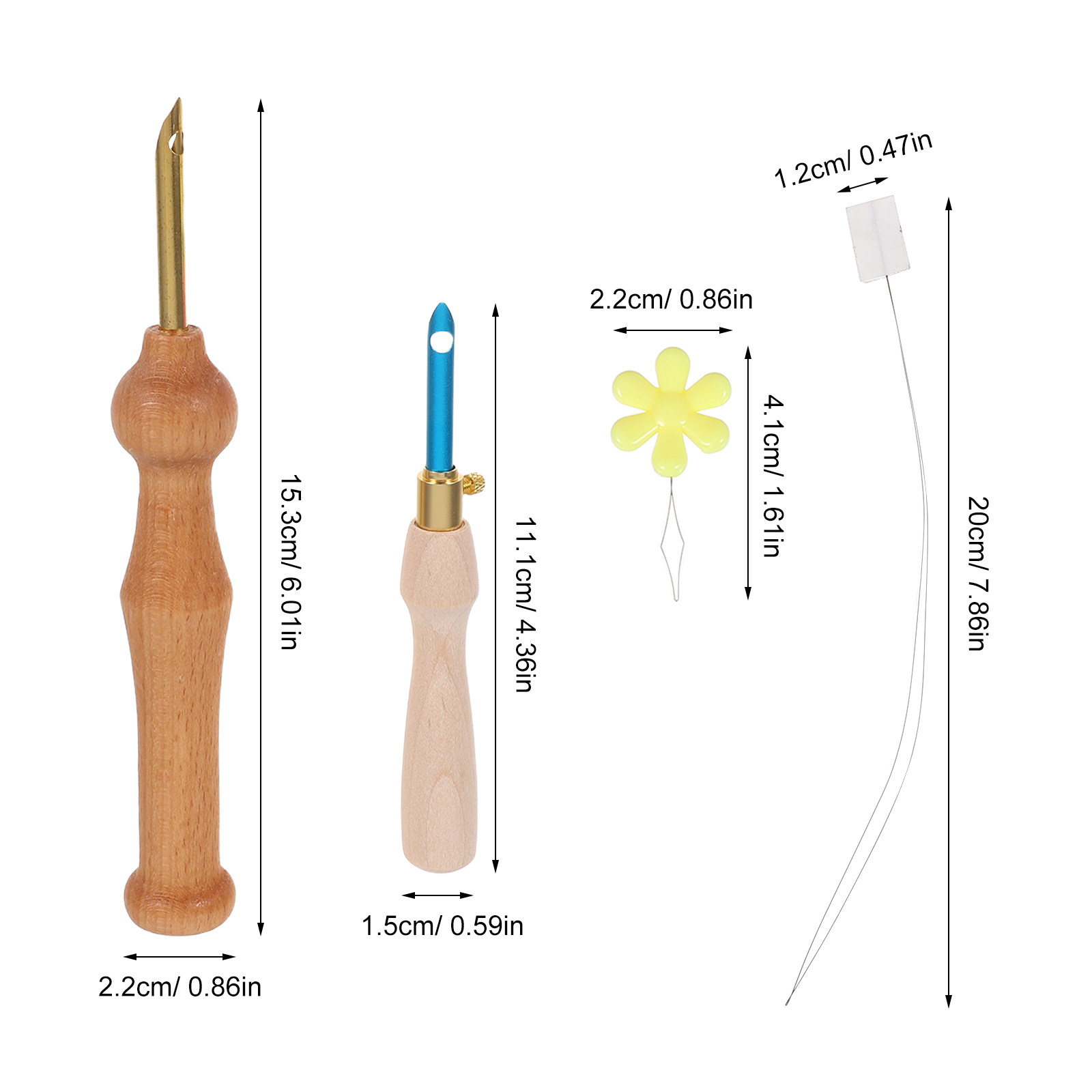 1Set Adjustable Punch Needle T - Punch Needle Handle ulasan dan harga