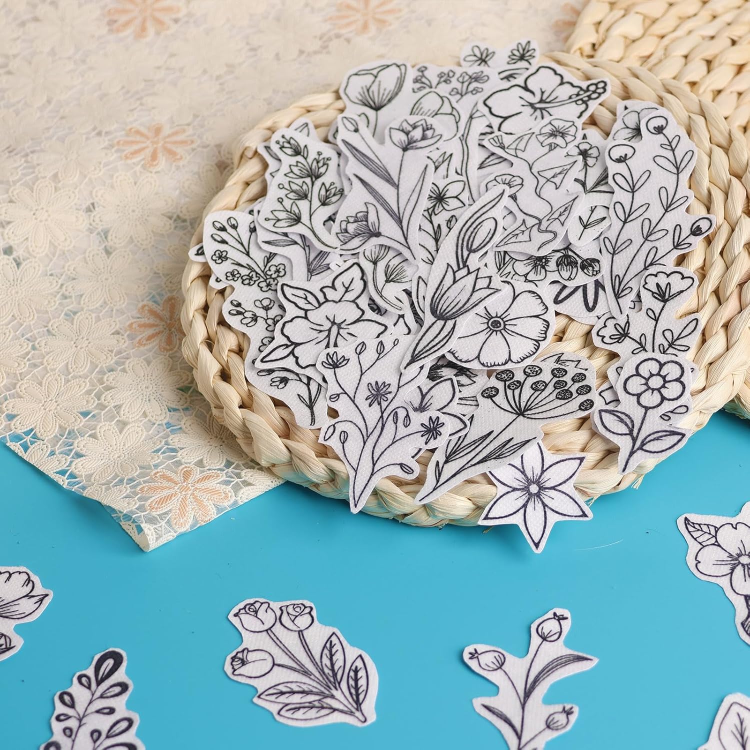 50Pcs Water Soluble Embroidery - Embroidery Cloth ulasan dan harga