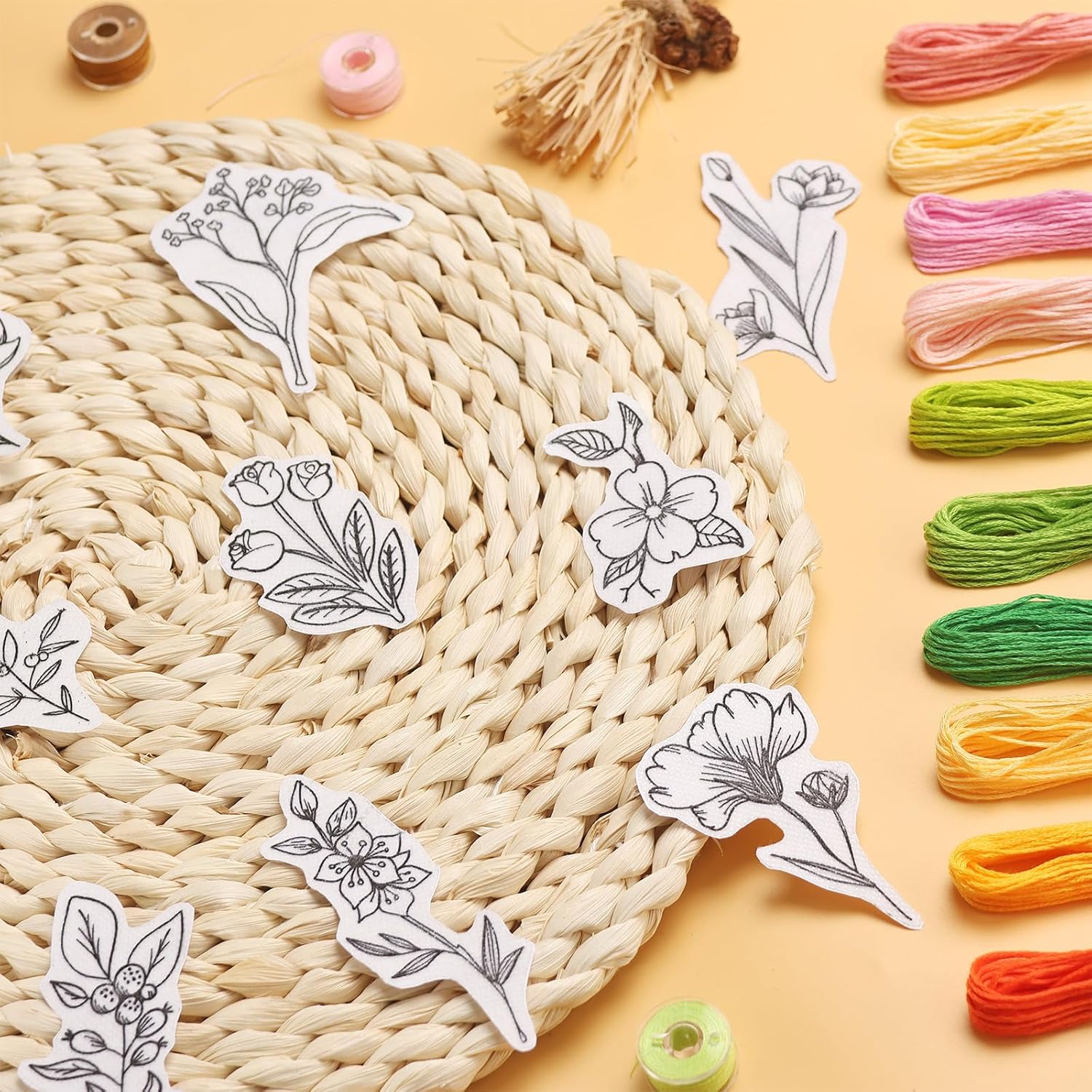 50Pcs Water Soluble Embroidery - Embroidery Cloth ulasan dan harga