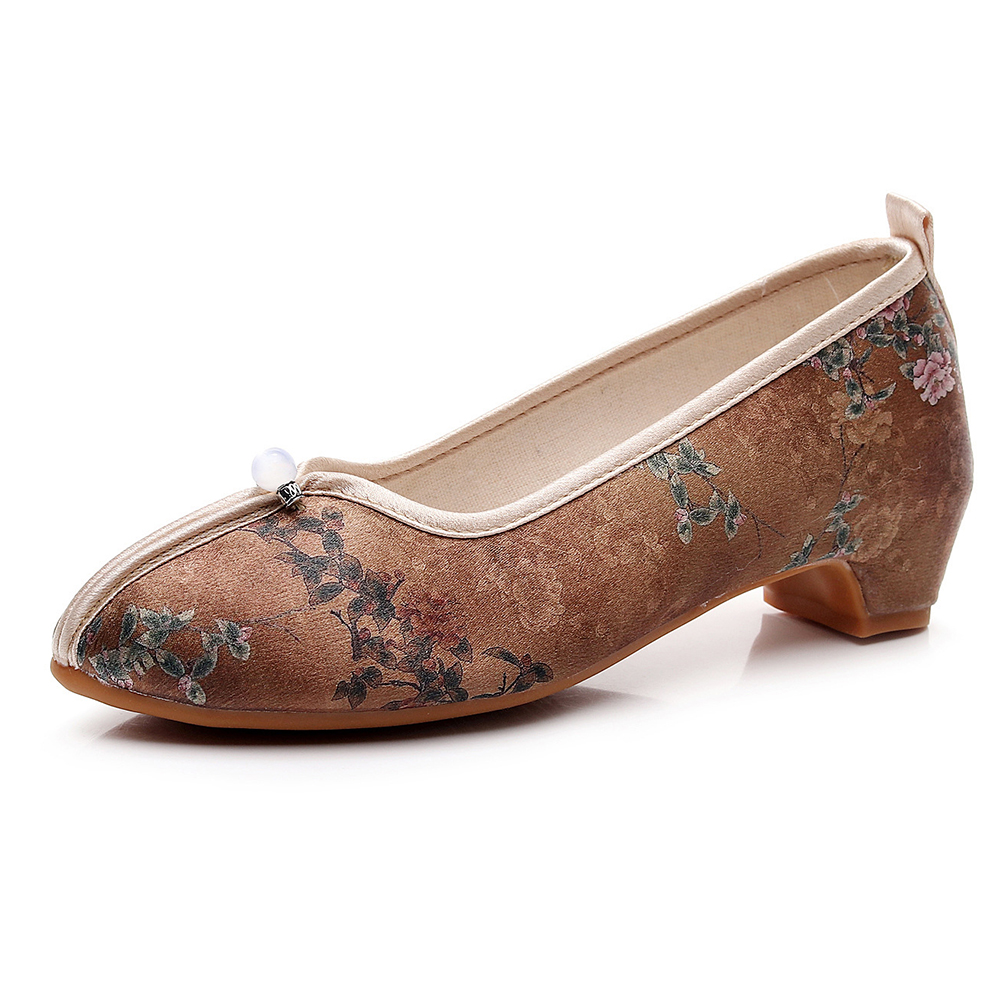 Veowalk Soft Vintage Chinese E - Embroidery Fabric ulasan dan harga