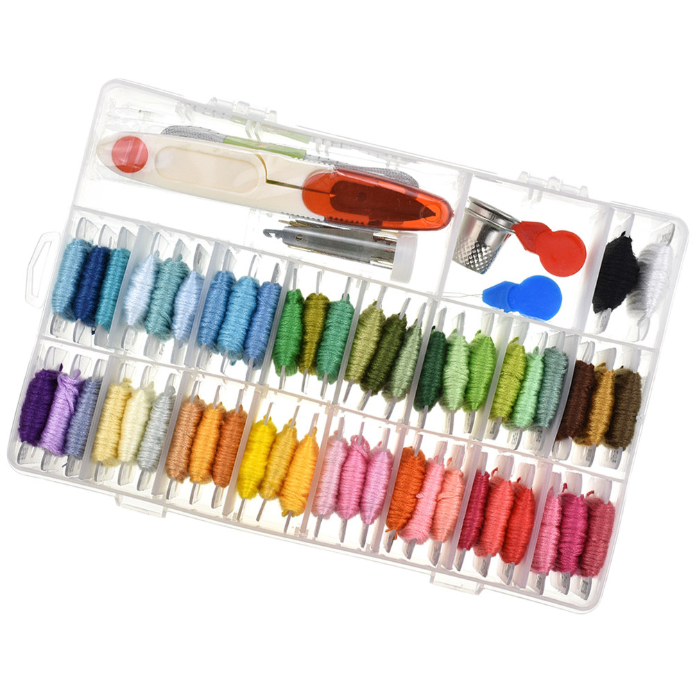 50 Assorted Embroidery Kit Sup - Embroidery Pattern ulasan dan harga