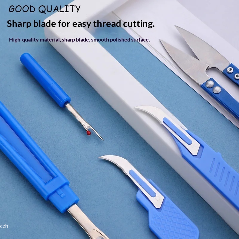 5Pcs Blue Sewing Ripper Kit wi - Embroidery Threads ulasan dan harga