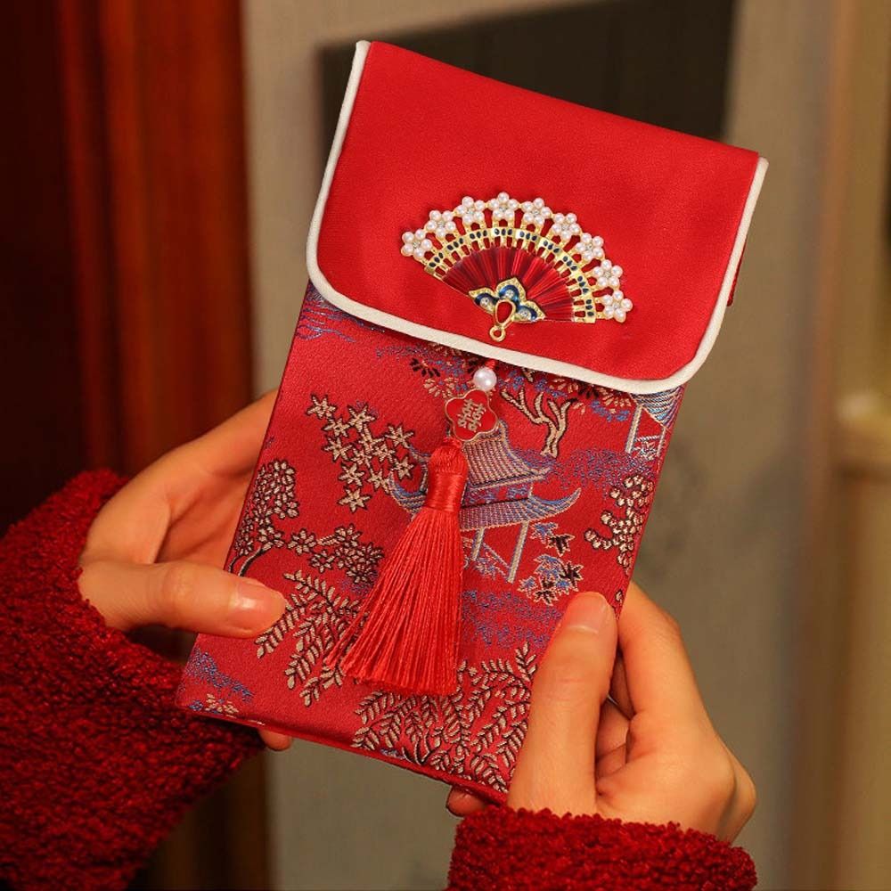 New Year Blessing Words Brocad - Embroidery Cloth ulasan dan harga
