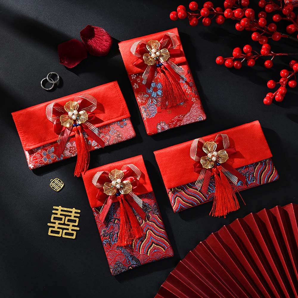 New Year Blessing Words Brocad - Embroidery Cloth ulasan dan harga