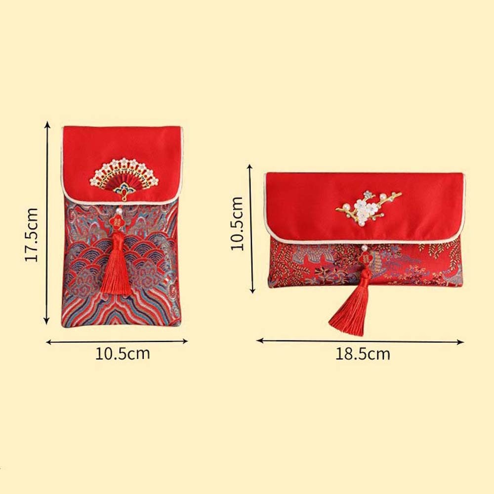 New Year Blessing Words Brocad - Embroidery Cloth ulasan dan harga