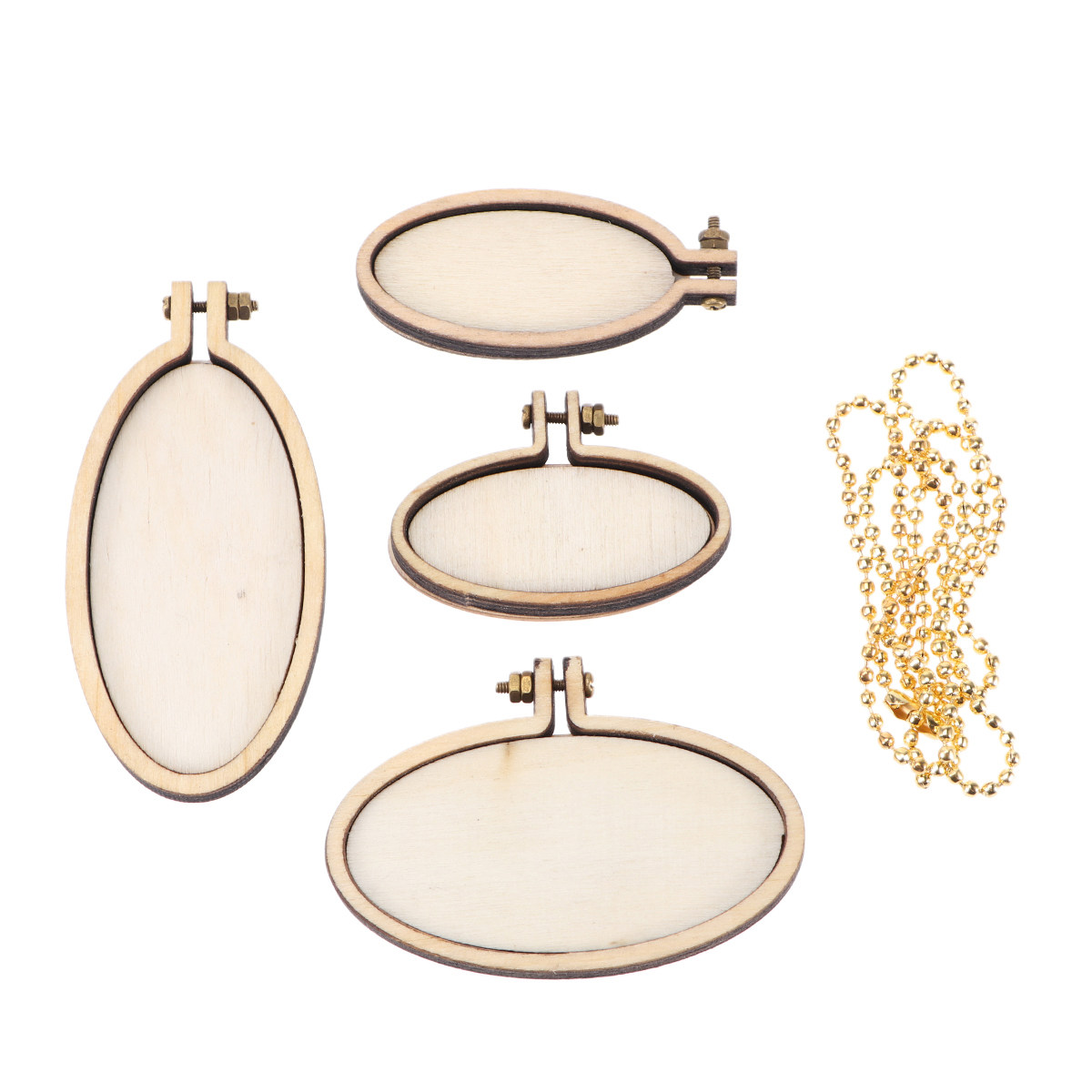 5Pcs Wood Cross Stitch Fixing  - Embroidery Chain Stitch ulasan dan harga