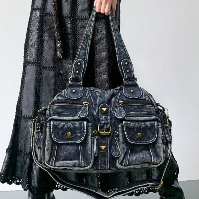 Fashionable Denim Tote Bag for - Embroidery Class ulasan dan harga