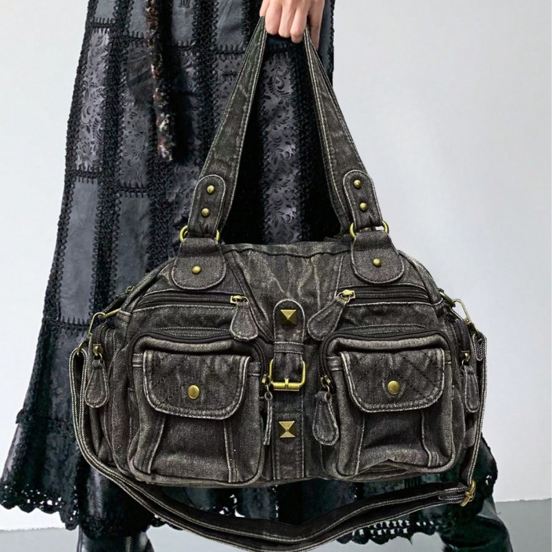 Fashionable Denim Tote Bag for - Embroidery Class ulasan dan harga