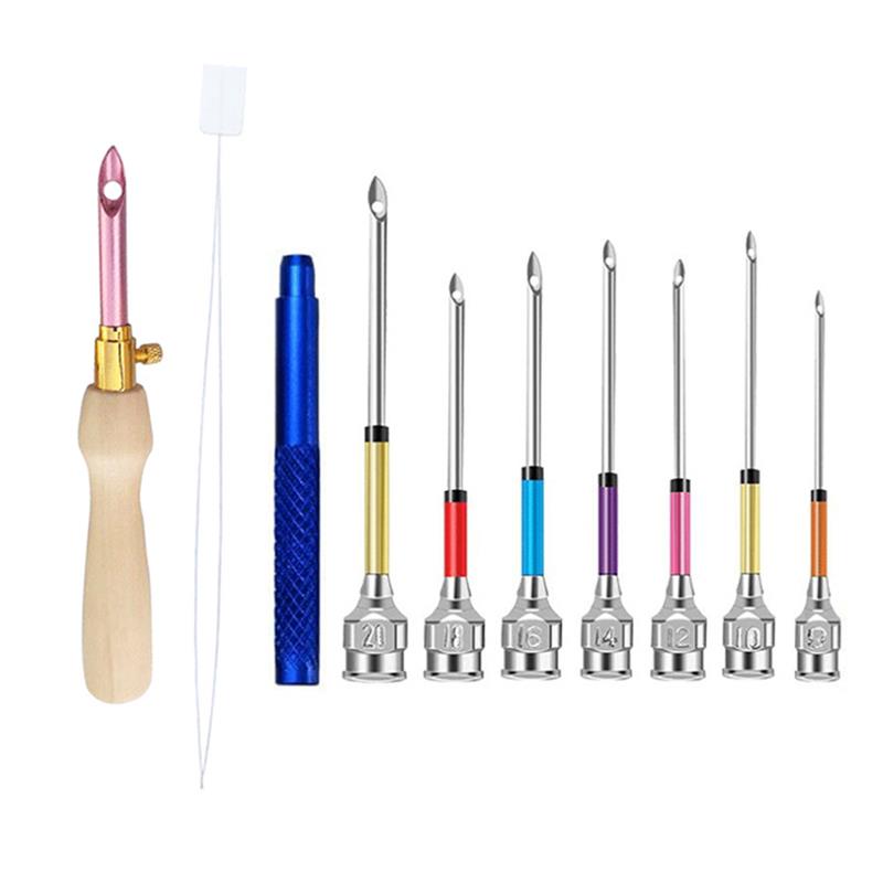 1-17Pcs Punch Needle Tool Kit  - Punch Needle Handle ulasan dan harga