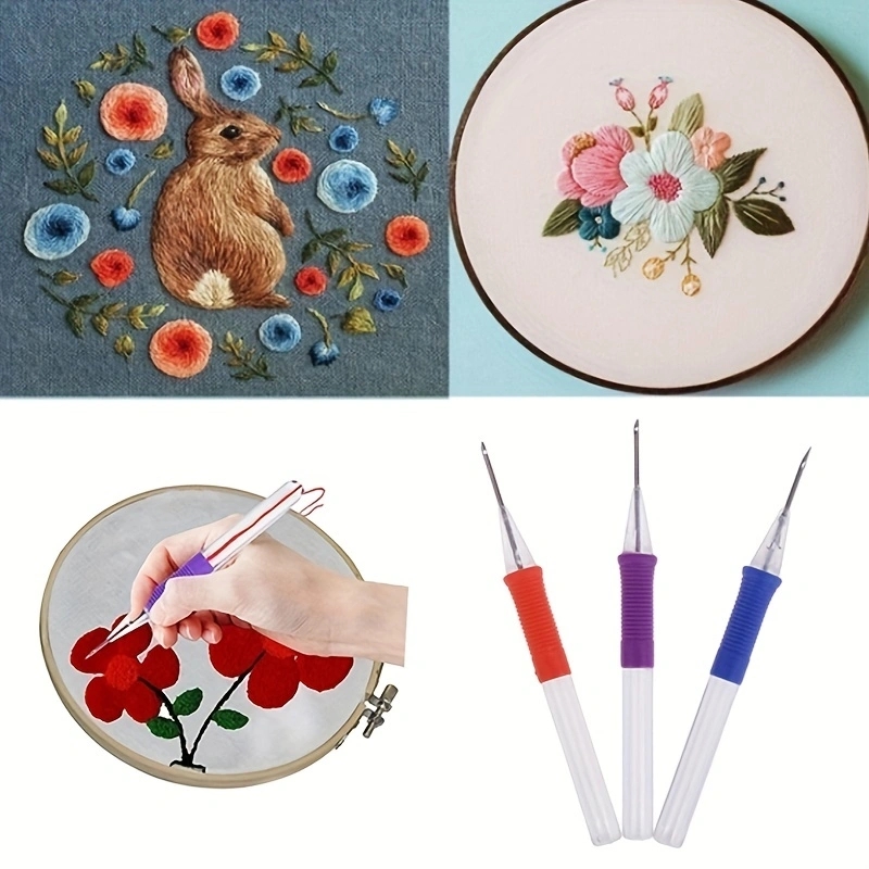 Cross Stitch Pen DIY Embroider - Punch Needle Handle ulasan dan harga