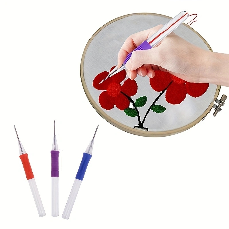 Cross Stitch Pen DIY Embroider - Punch Needle Handle ulasan dan harga