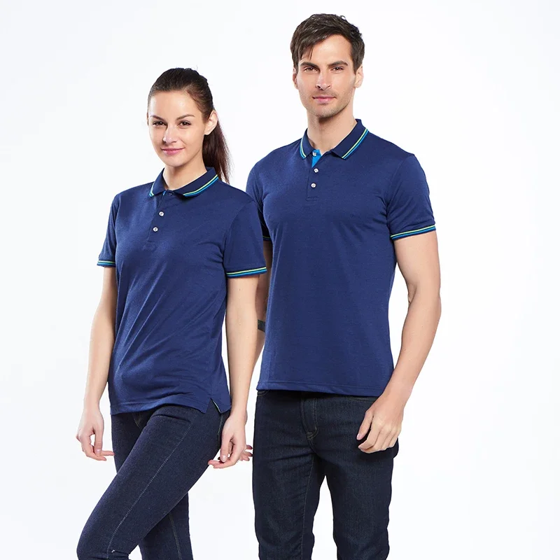 Summer Polo Shirt With Printed - Embroidery Logo ulasan dan harga