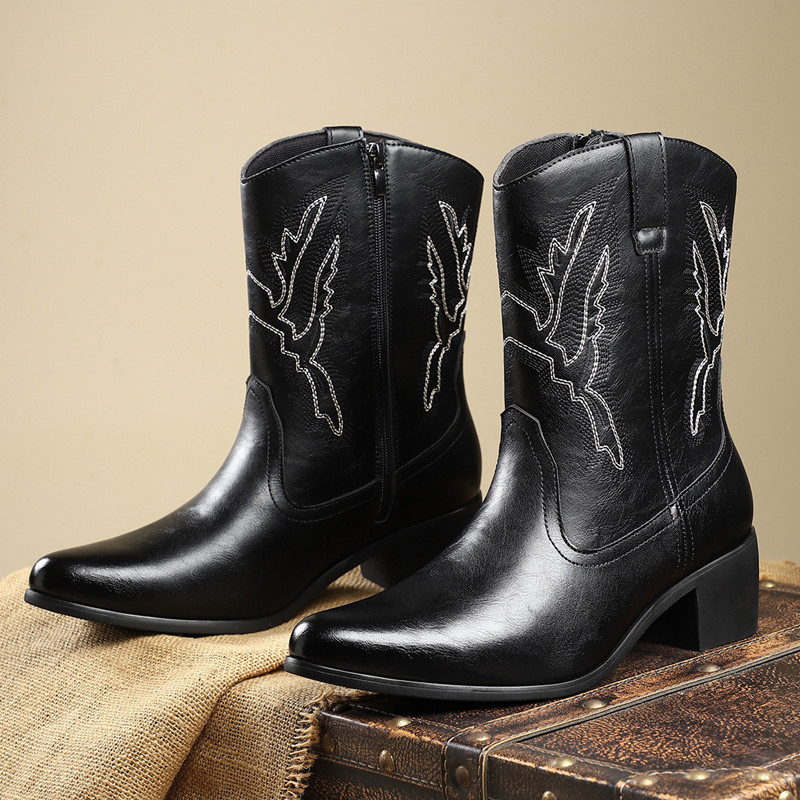 2026 Men Classic Retro Western - Embroidery Fabric ulasan dan harga