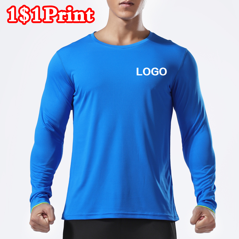 Sports quick drying long sleev - Embroidery Logo ulasan dan harga