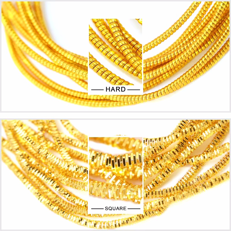 2.6M 1-1.5mm Bullion Wire Fren - Embroidery Threads ulasan dan harga
