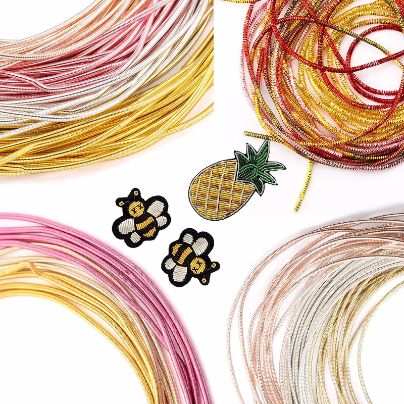 2.6M 1-1.5mm Bullion Wire Fren - Embroidery Threads ulasan dan harga