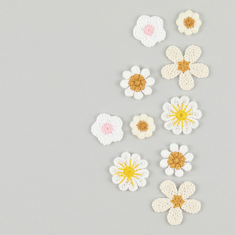 20Pcs Sunflower Embroidery Flo - Embroidery On Socks ulasan dan harga