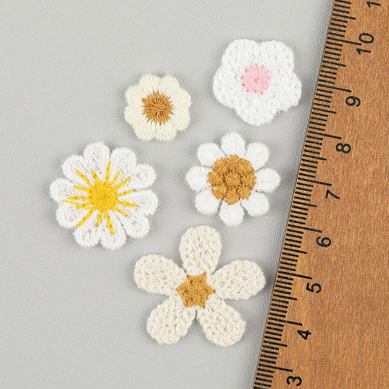 20Pcs Sunflower Embroidery Flo - Embroidery On Socks ulasan dan harga
