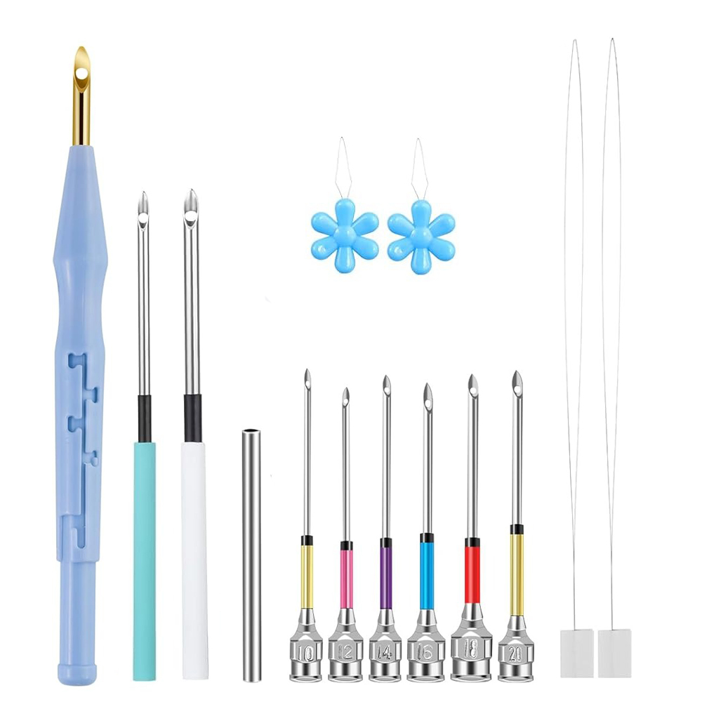 14PCS Punch Needle Set Adjusta - Punch Needle Handle ulasan dan harga
