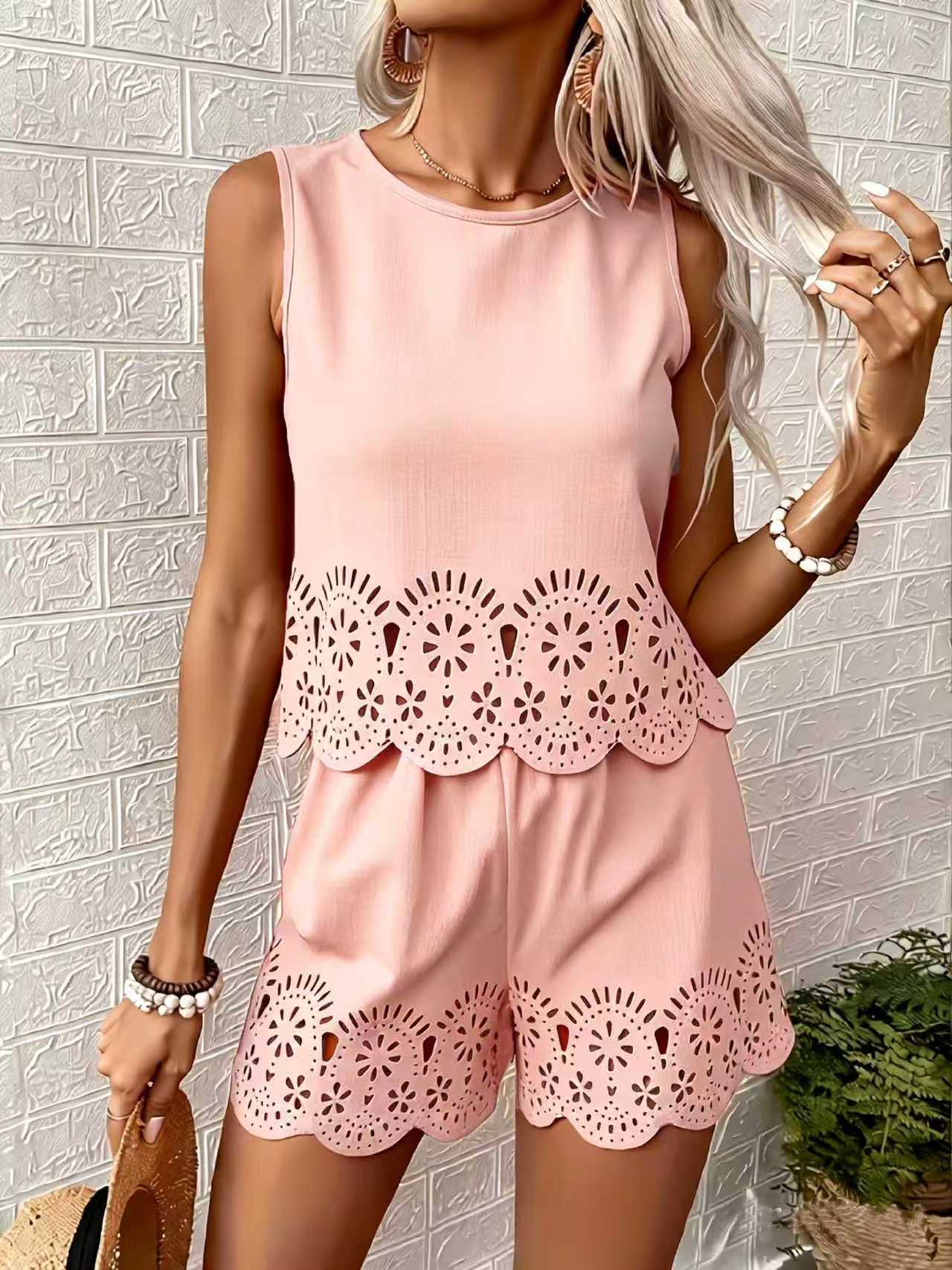 Elegant Casual Shorts Suit Spr - Embroidery Class ulasan dan harga