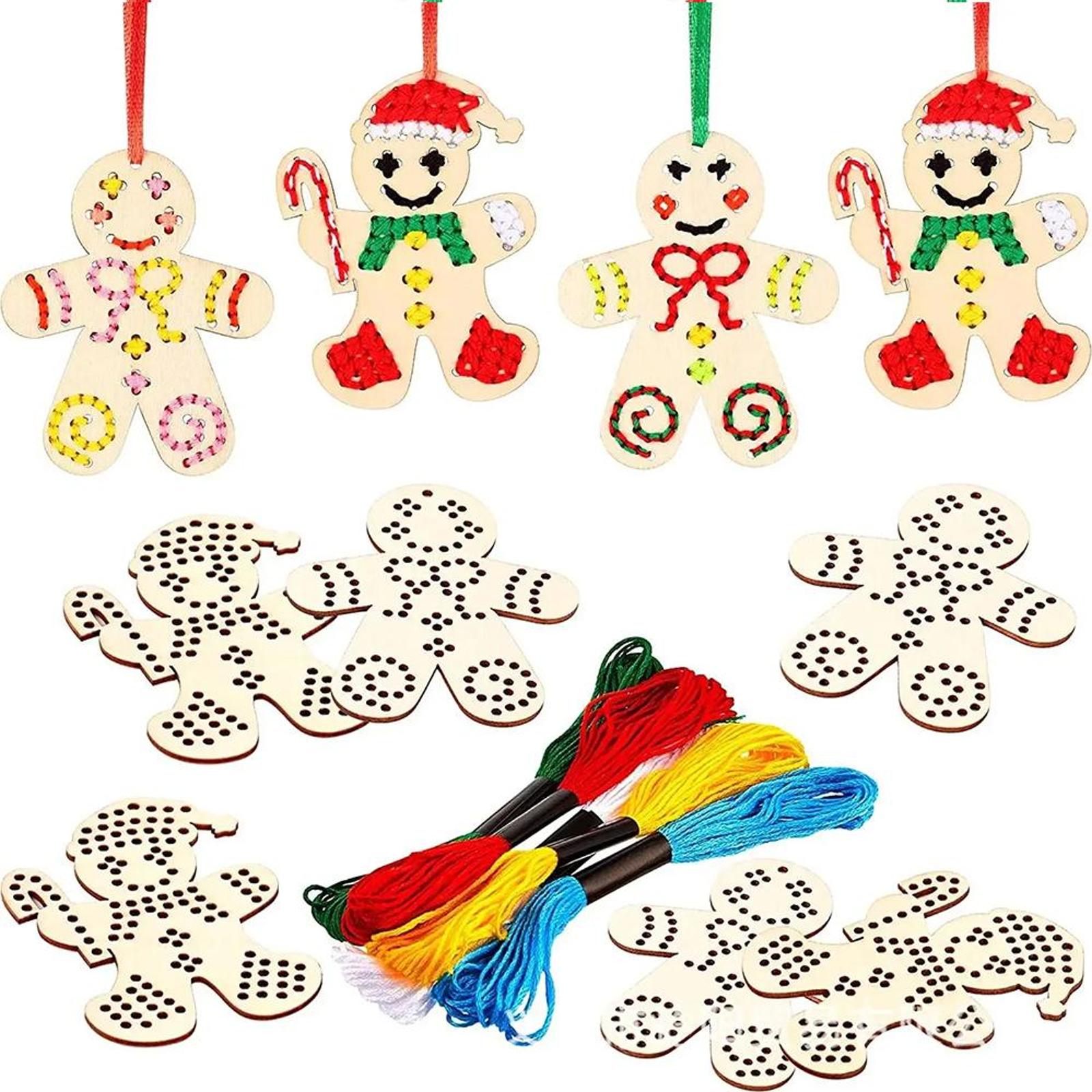 Cross Stitch Hanging Pendant E - Embroidery Xmas Tree ulasan dan harga
