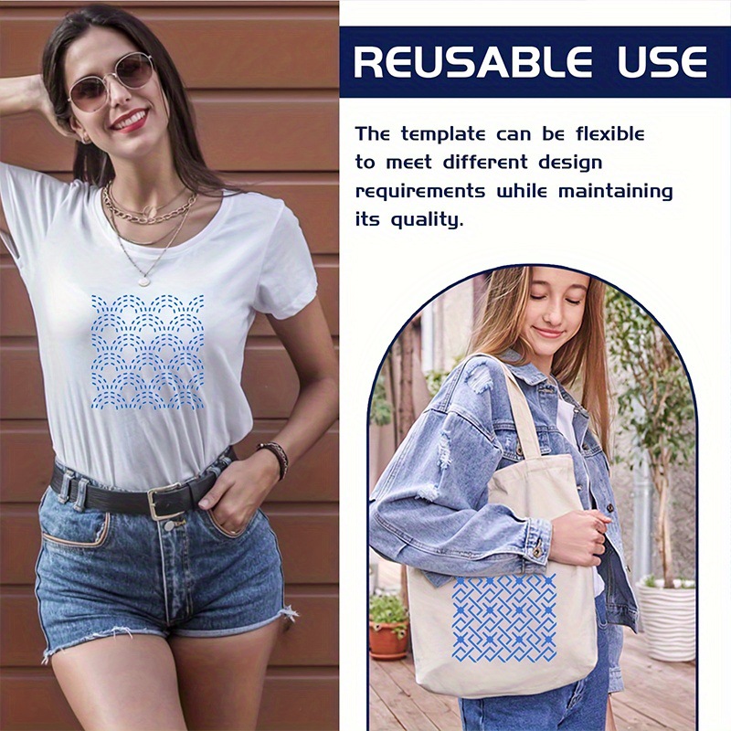 30Pcs Embroidery Templates DIY - Embroidery Pattern ulasan dan harga