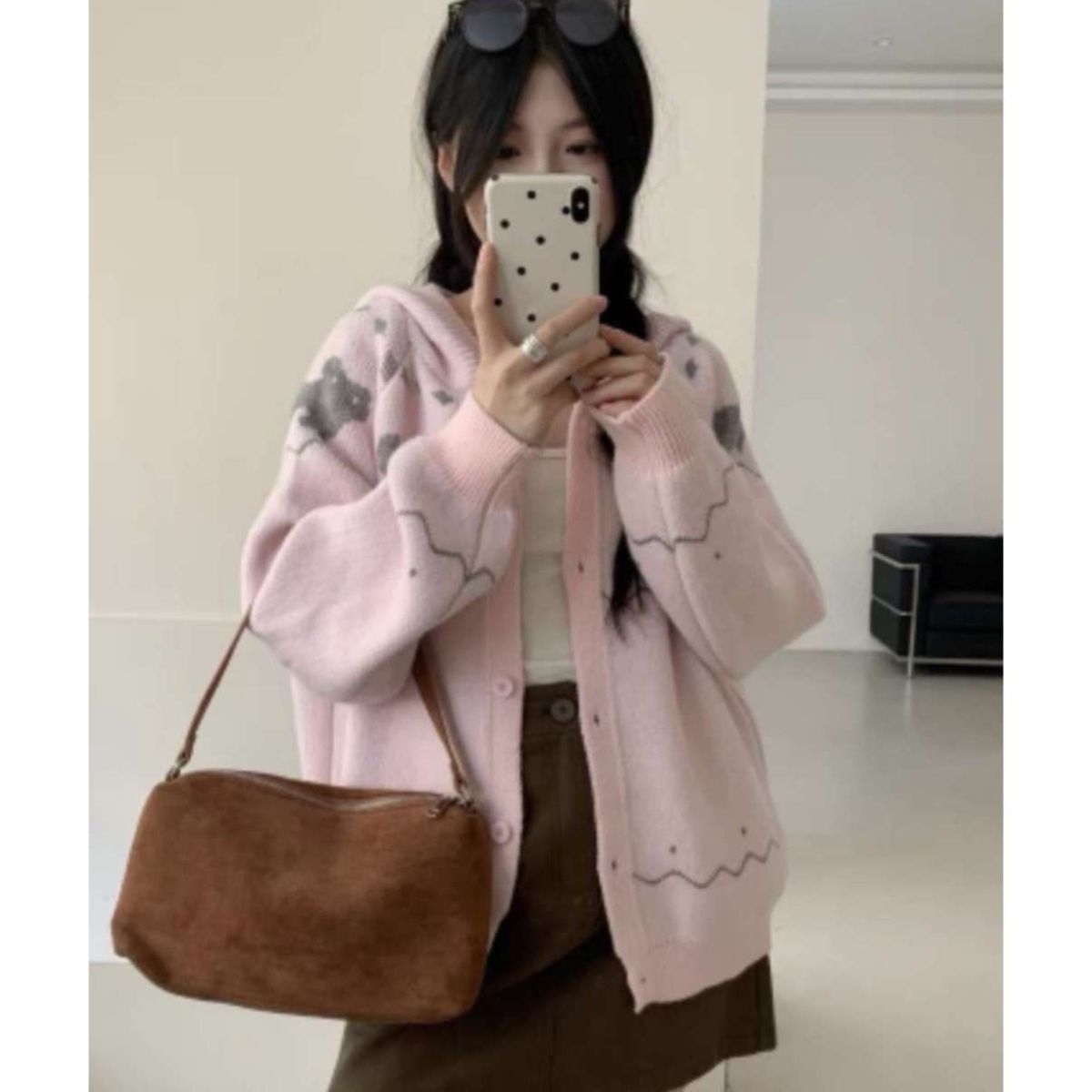 Cute Cat Embroidery Hoodies Ja - Embroidery Love ulasan dan harga