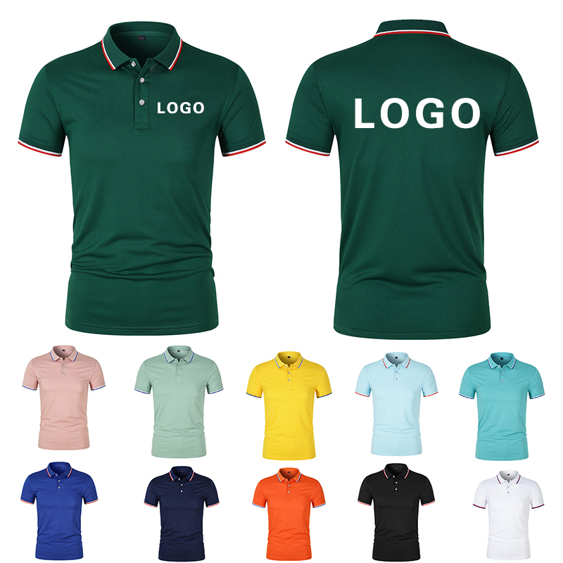 Summer Men Women Lapel Short S - Embroidery Logo ulasan dan harga