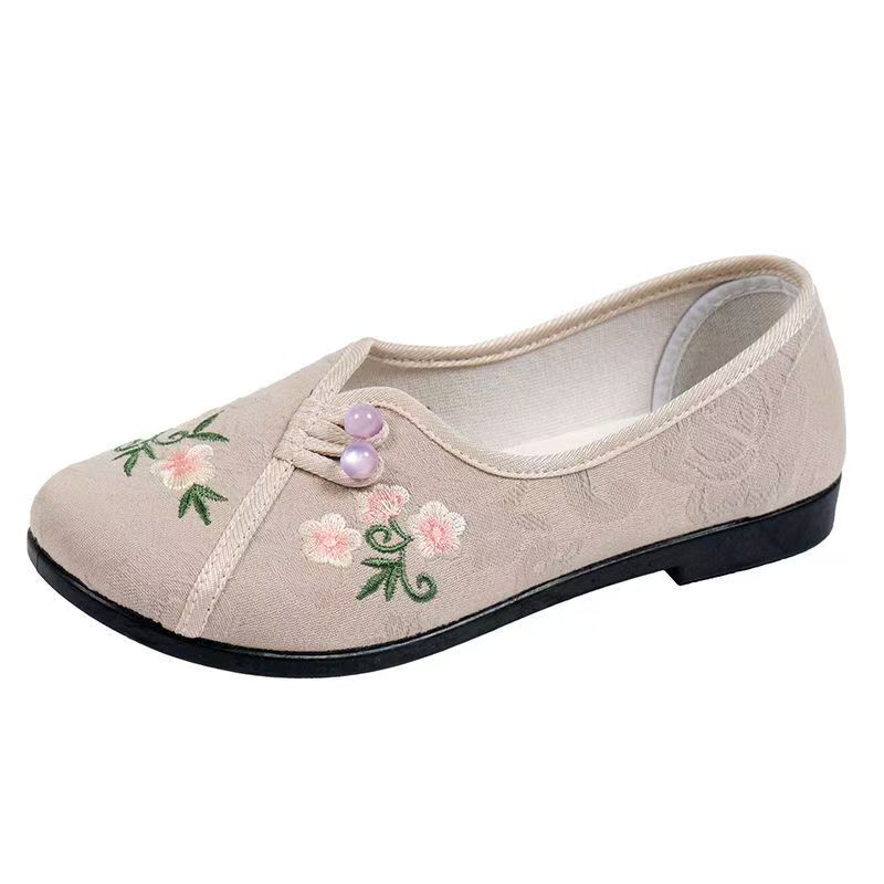 Chinese Style Women Flat sole  - Embroidery Fabric ulasan dan harga