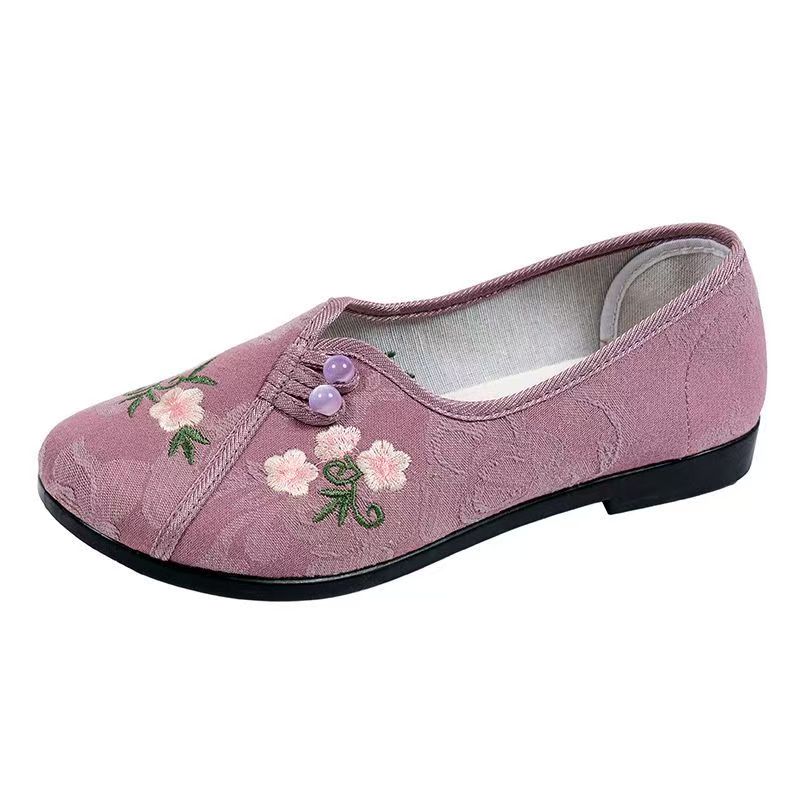 Chinese Style Women Flat sole  - Embroidery Fabric ulasan dan harga