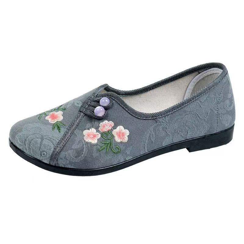 Chinese Style Women Flat sole  - Embroidery Fabric ulasan dan harga