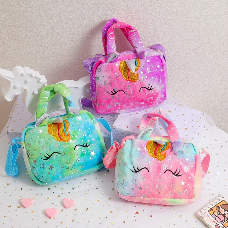 Sweet Unicorn Handbags For Gir - Embroidery Love ulasan dan harga