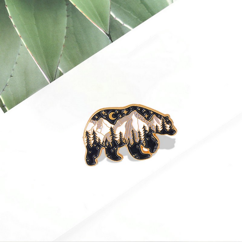 Mama Papa Bear Enamel Pins Cus - Embroidery Logo ulasan dan harga