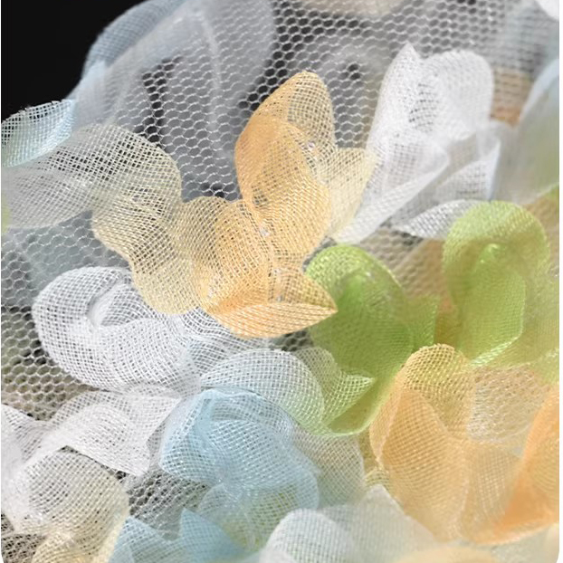 1yard new gauze fabric for clo - Embroidery Pattern ulasan dan harga