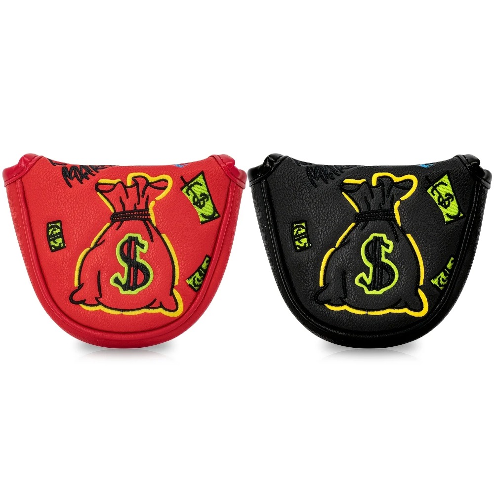 Golf Putter Cover | Half Round - Embroidery Red ulasan dan harga