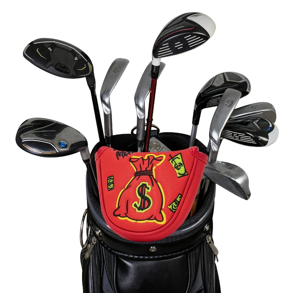 Golf Putter Cover | Half Round - Embroidery Red ulasan dan harga