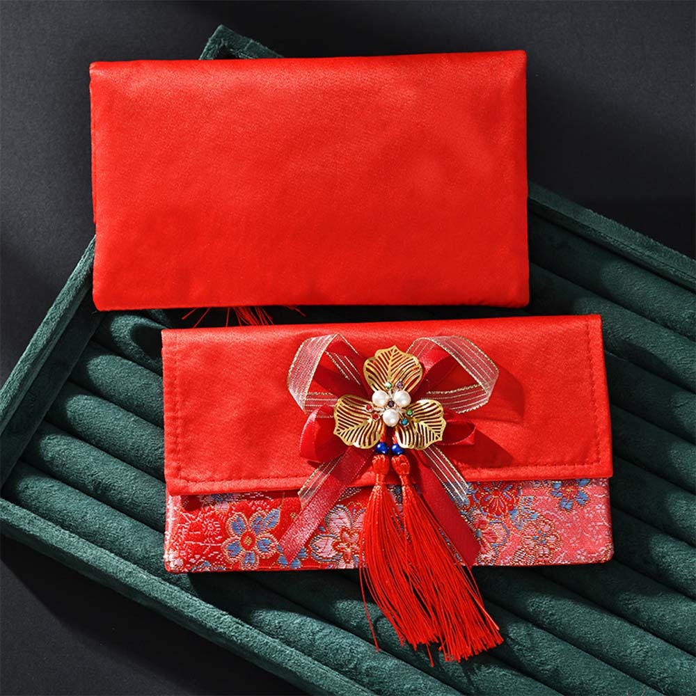 New Year Blessing Words Brocad - Embroidery Cloth ulasan dan harga