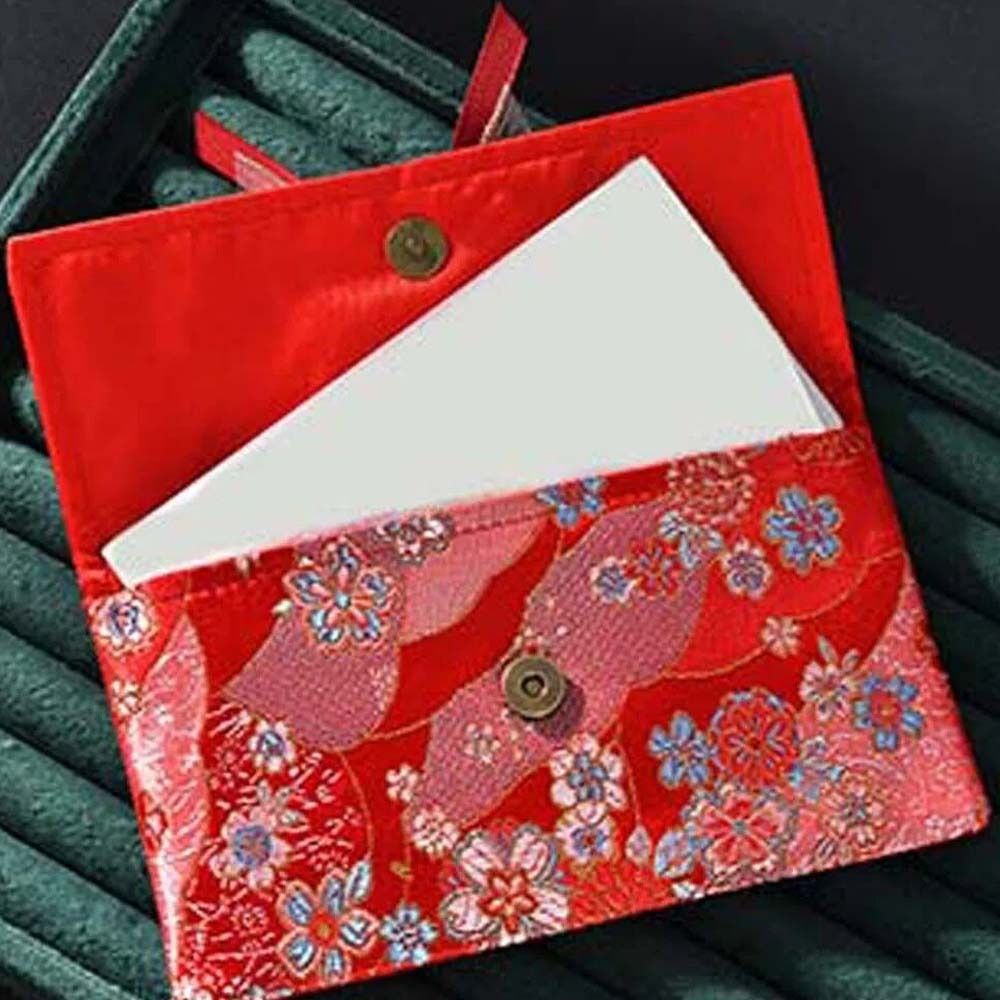 New Year Blessing Words Brocad - Embroidery Cloth ulasan dan harga