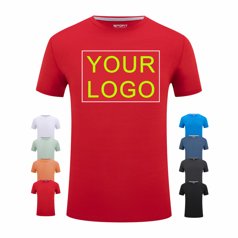 LOGO Customized Round Neck Sho - Embroidery Logo ulasan dan harga