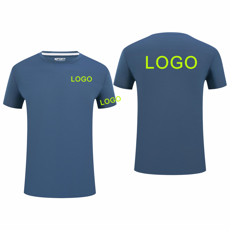 LOGO Customized Round Neck Sho - Embroidery Logo ulasan dan harga