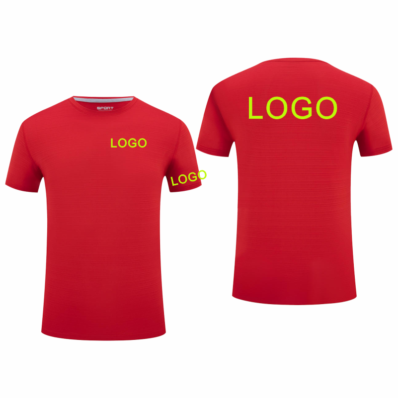 LOGO Customized Round Neck Sho - Embroidery Logo ulasan dan harga