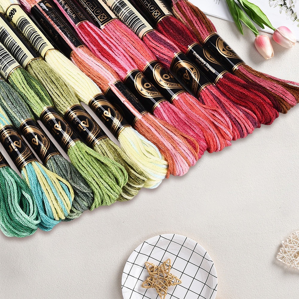105 Yards Stitch Floss Embroid - Embroidery Threads ulasan dan harga