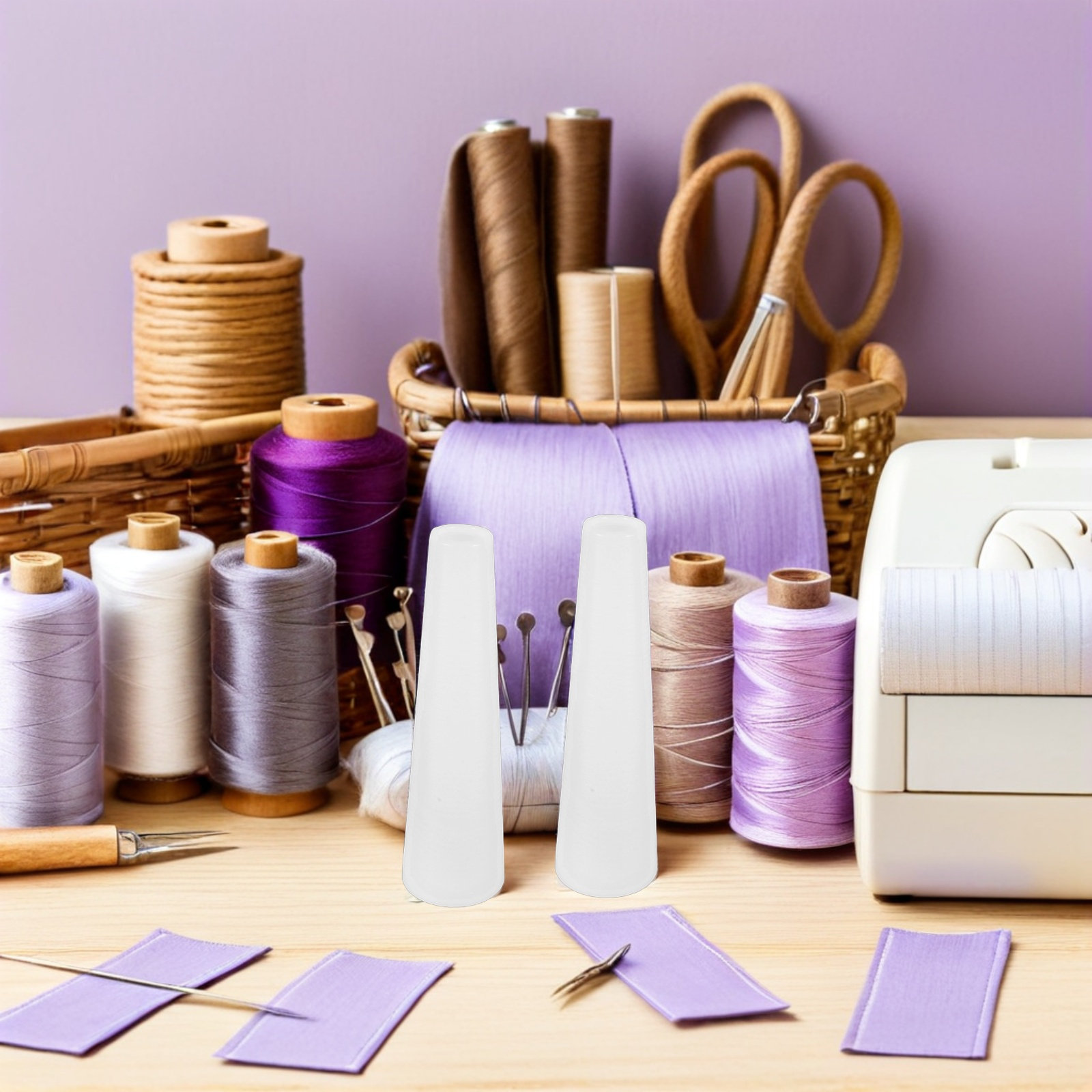 12Pcs Plastic Yarn Winding Tub - Embroidery Threads ulasan dan harga
