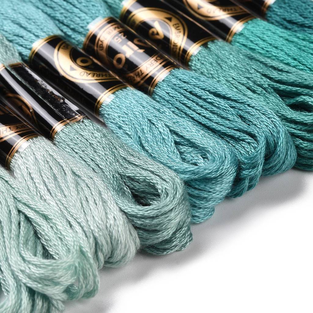 1Set 8 Skeins 0.5mm 6-Ply Poly - Embroidery Threads ulasan dan harga