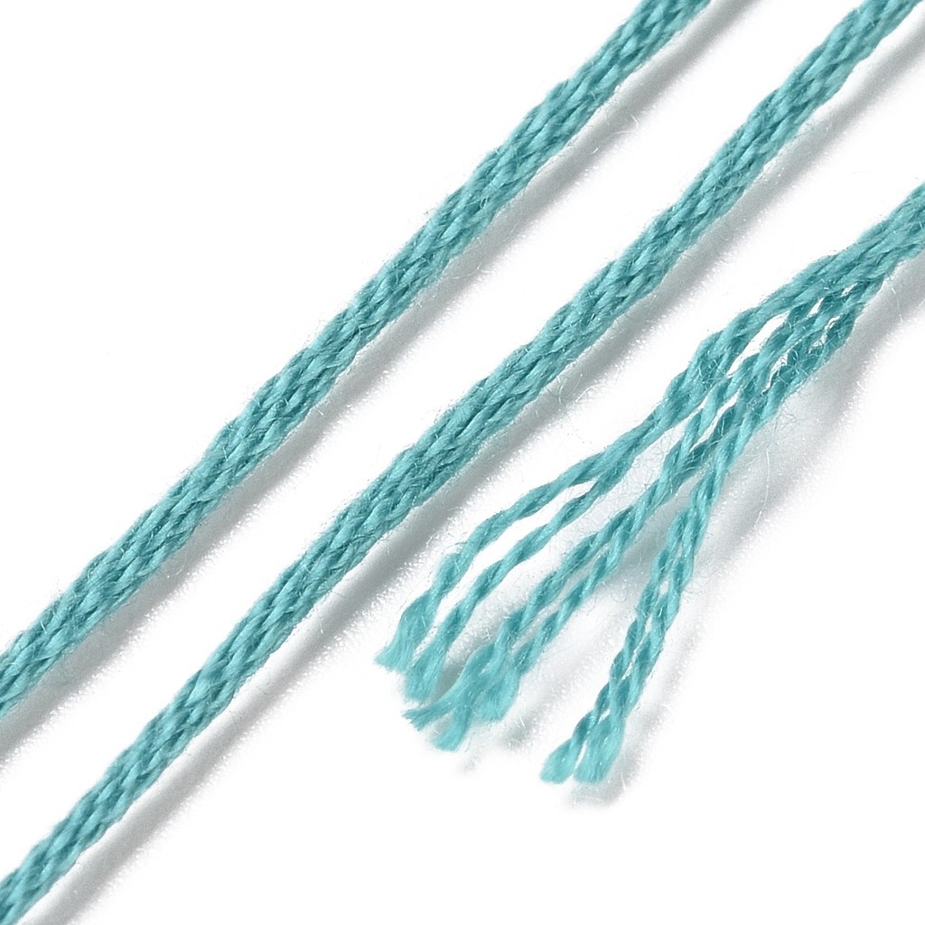 1Set 8 Skeins 0.5mm 6-Ply Poly - Embroidery Threads ulasan dan harga